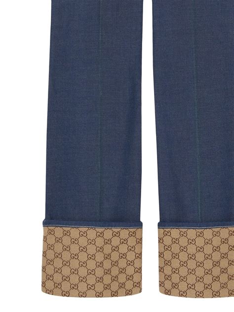 gucci ace black jeans|gucci pants jeans price.